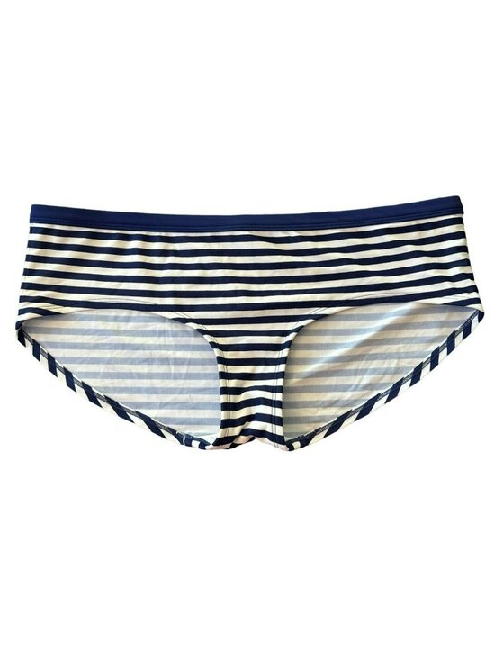 Boden Other - Boden Navy Blue White Striped Bikini Bottoms 12 Nautical Beach Swimwear Preppy
